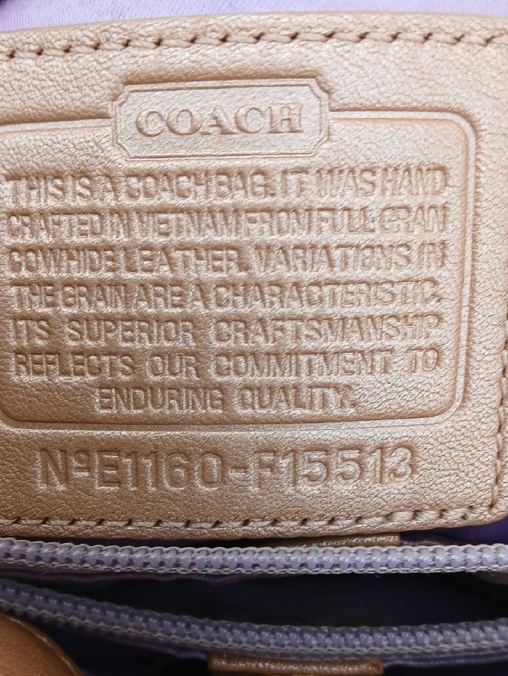 Coach ASHLEY CARRYALL LEATJER BAG F15513